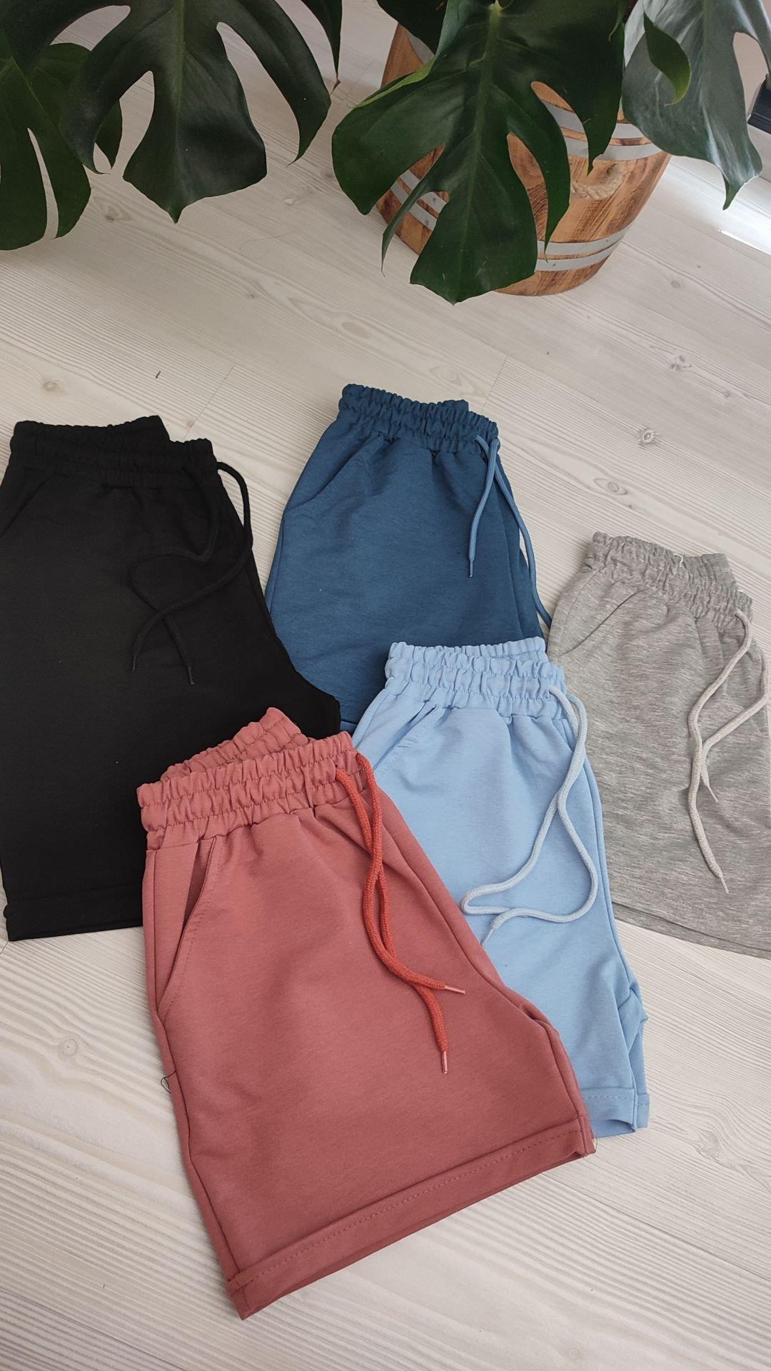 Mercan basic penye şort