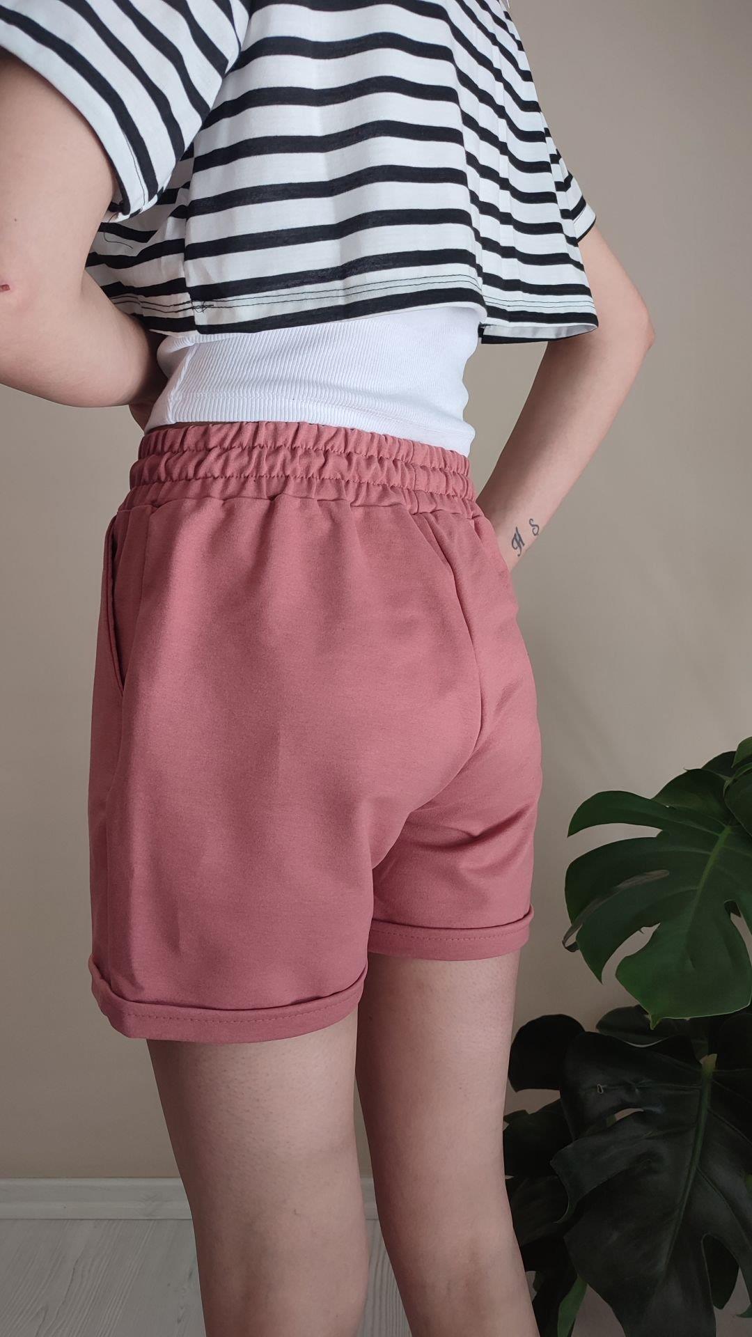 Mercan basic penye şort