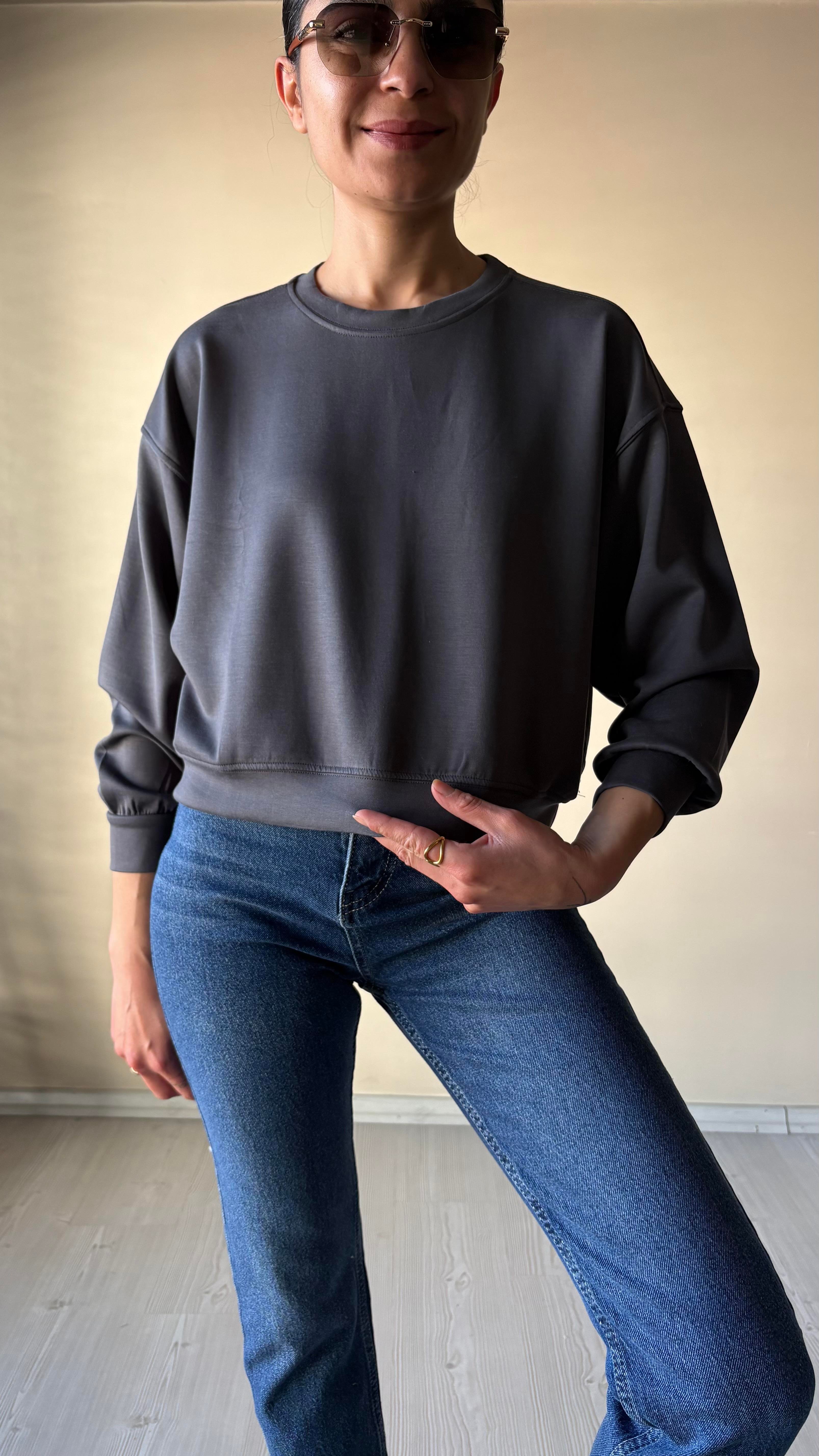 Modal Füme  Basic Sweat