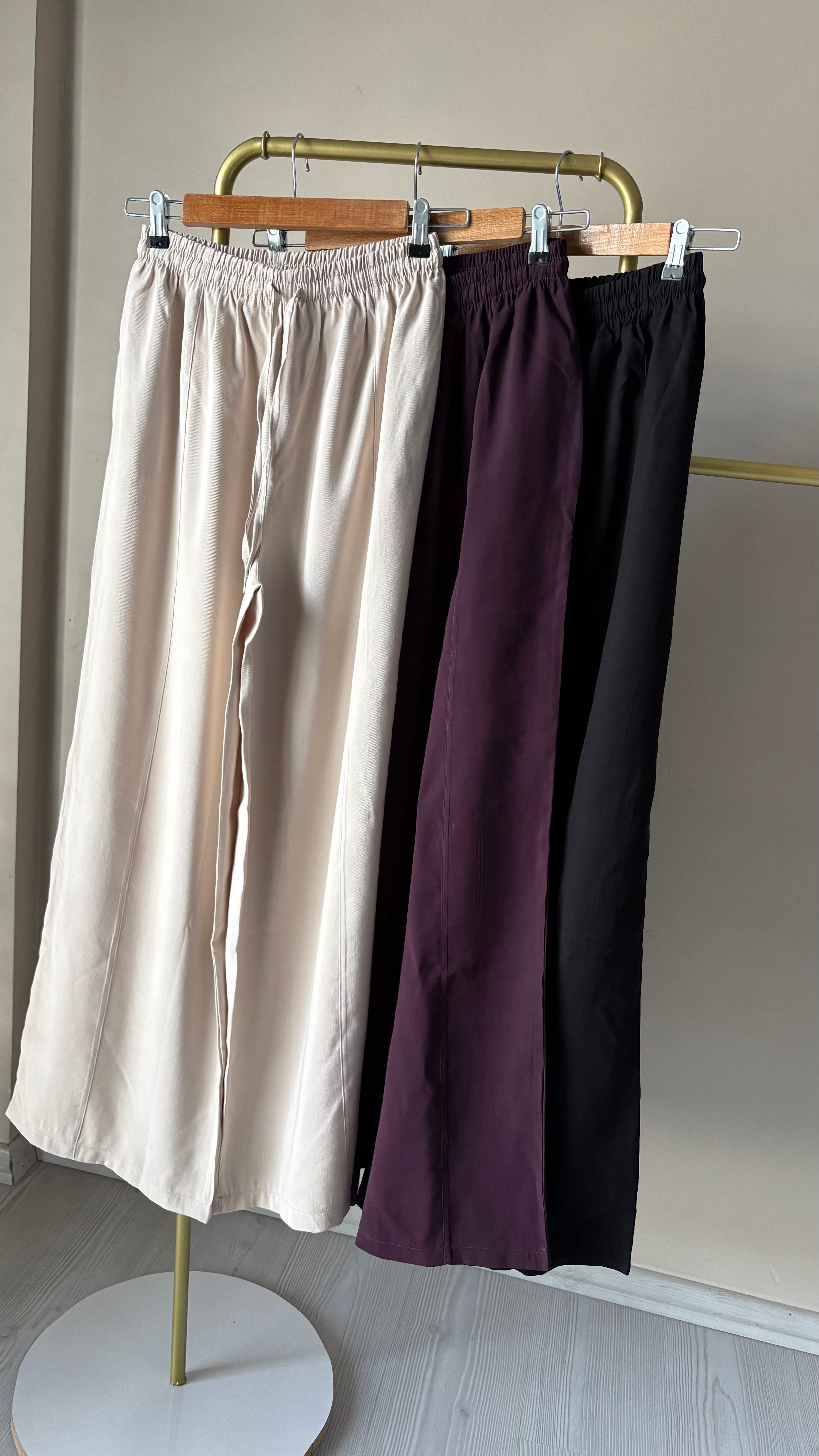 Mürdüm Tensel Dokuma pantolon 