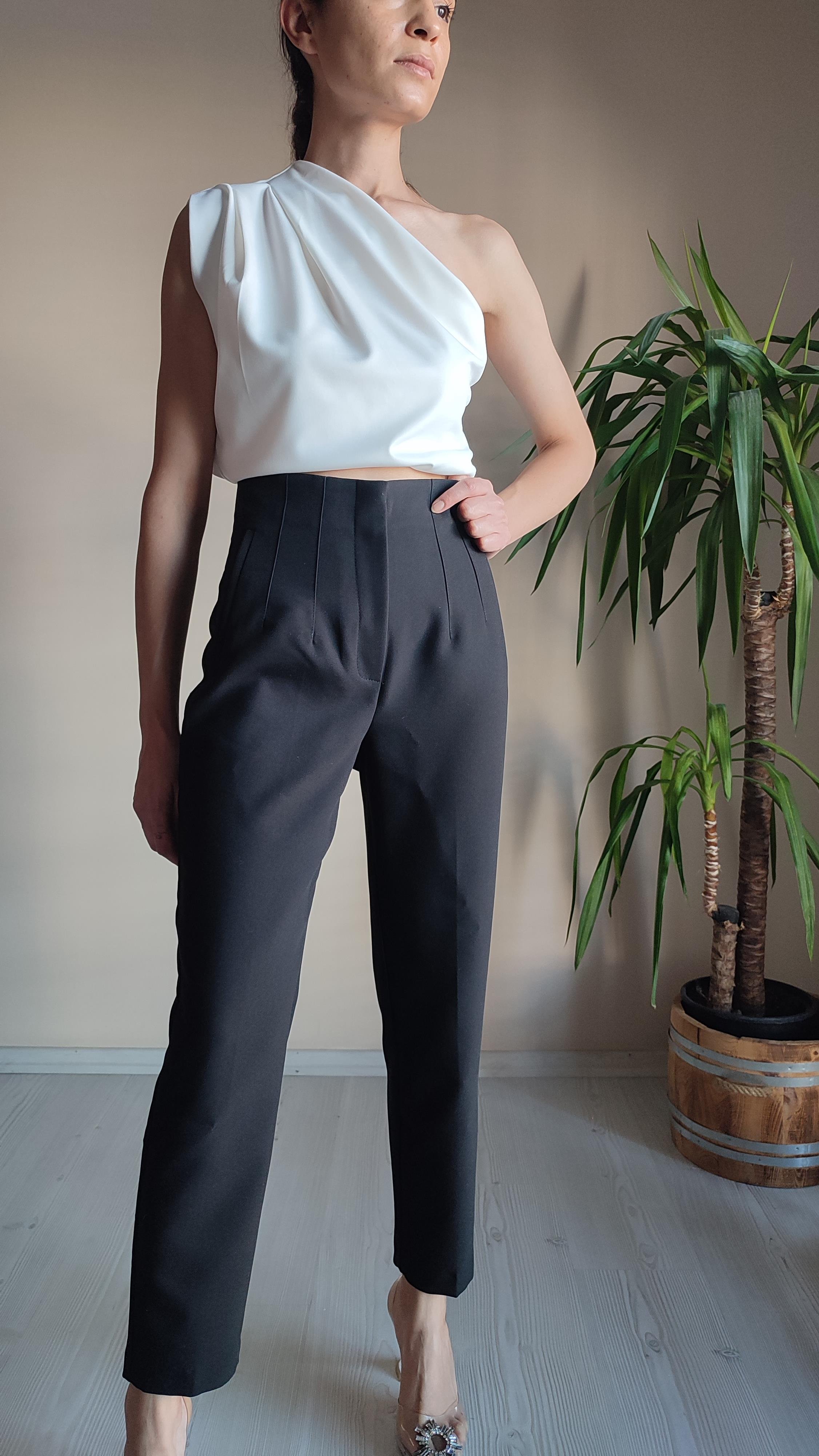 Siyah Dabıl Zara model Havuç Pantolon 