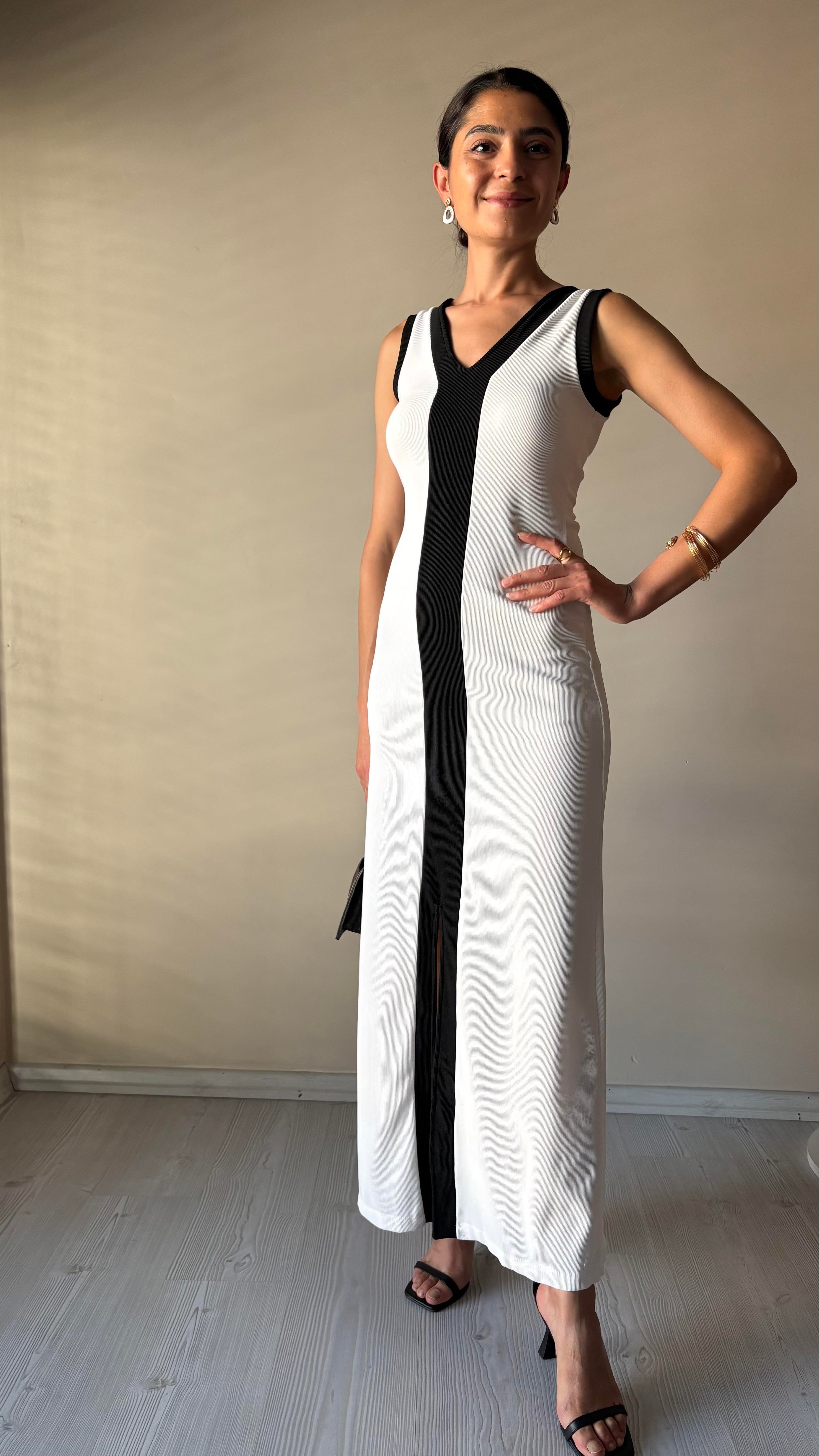 V yaka Ottoman Elbise 