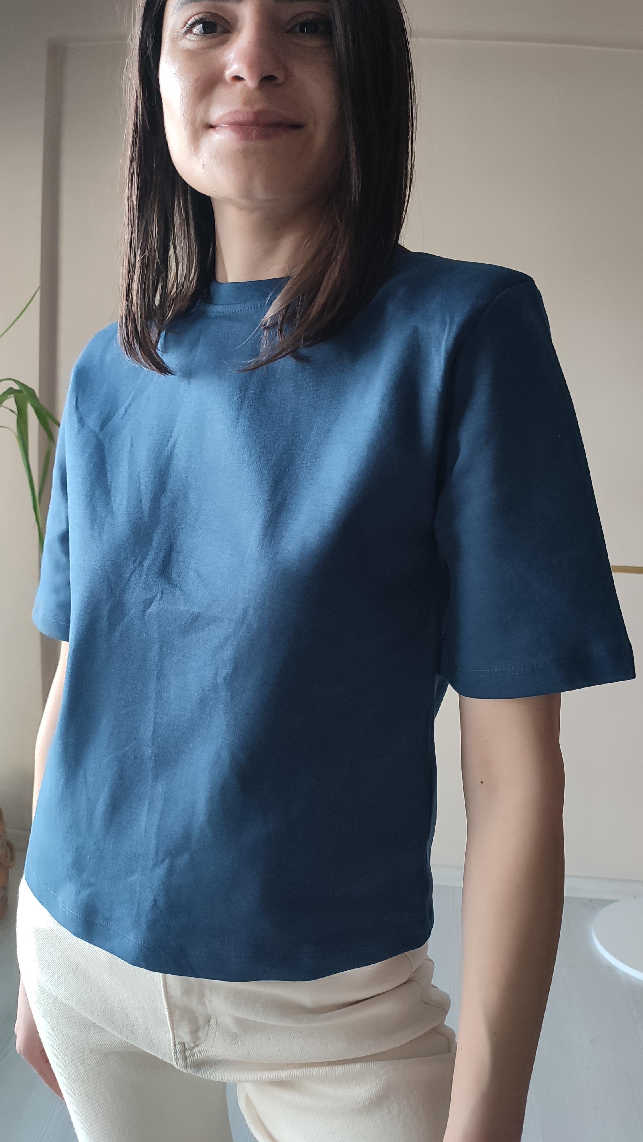 Vatkalı Basic T-shirt 