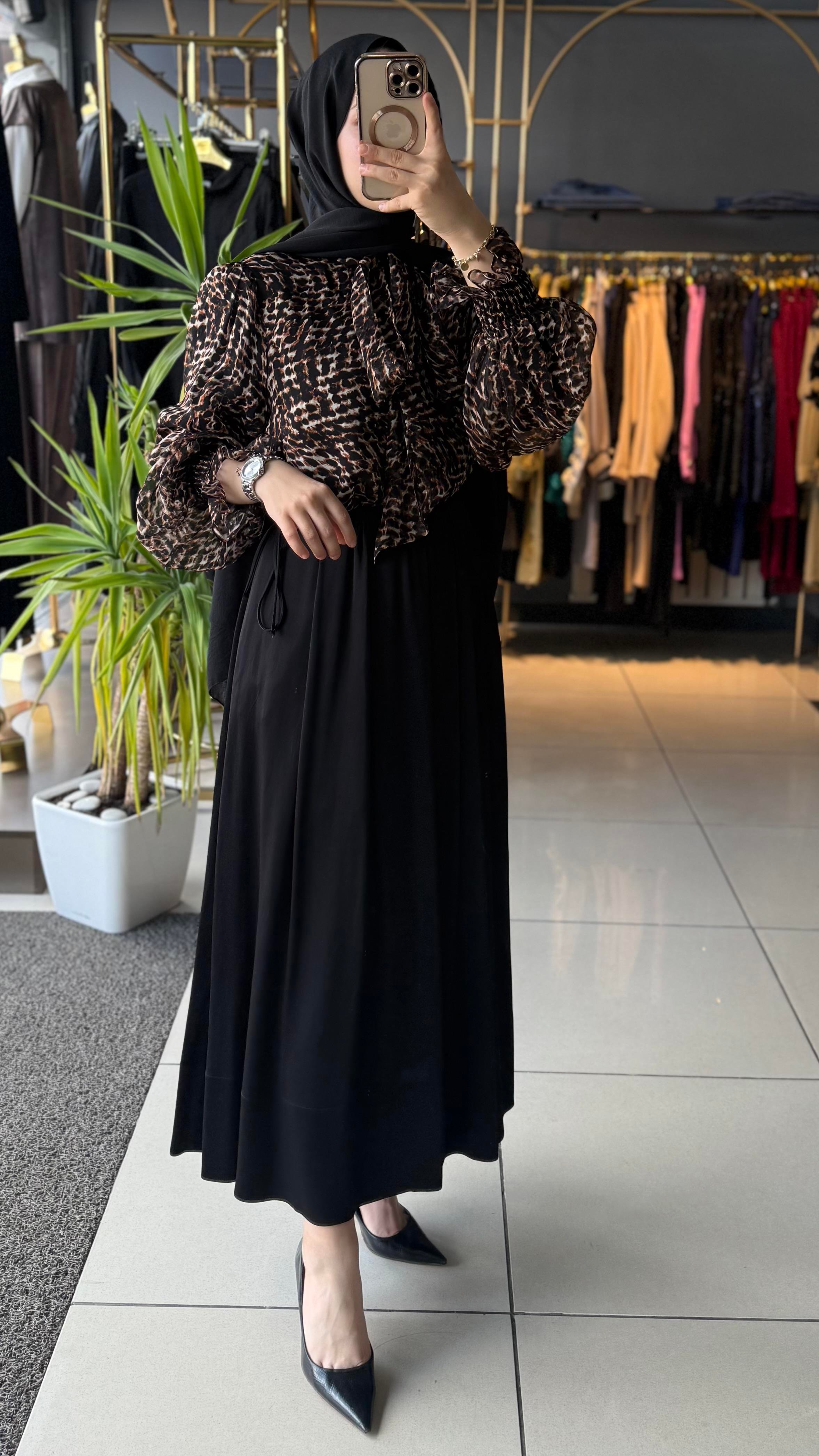 EXQUİSE BLUZ LEOPAR