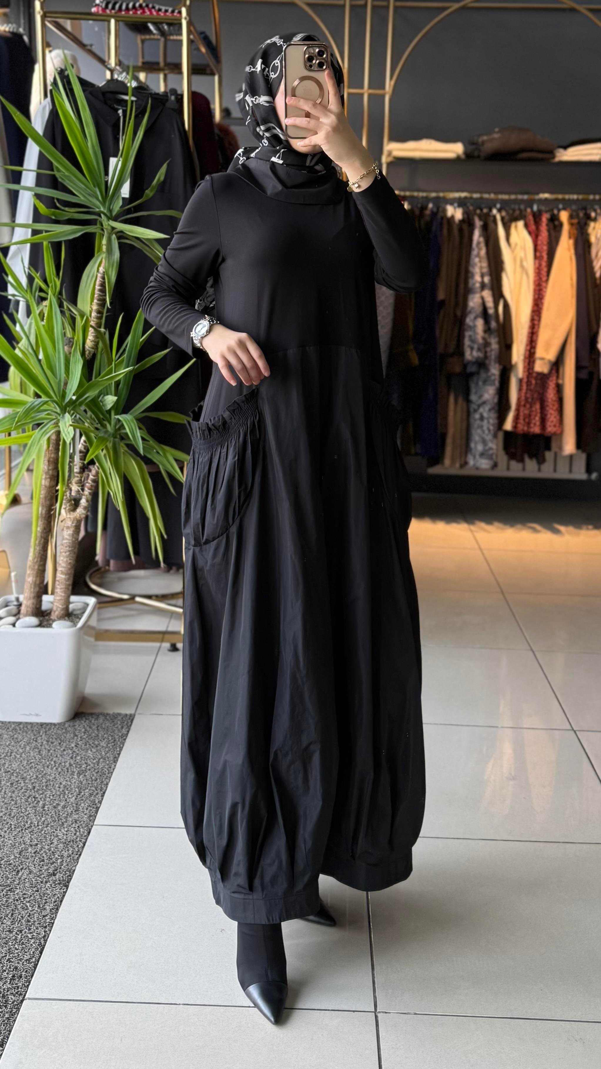 KAHMA ELBİSE SİYAH