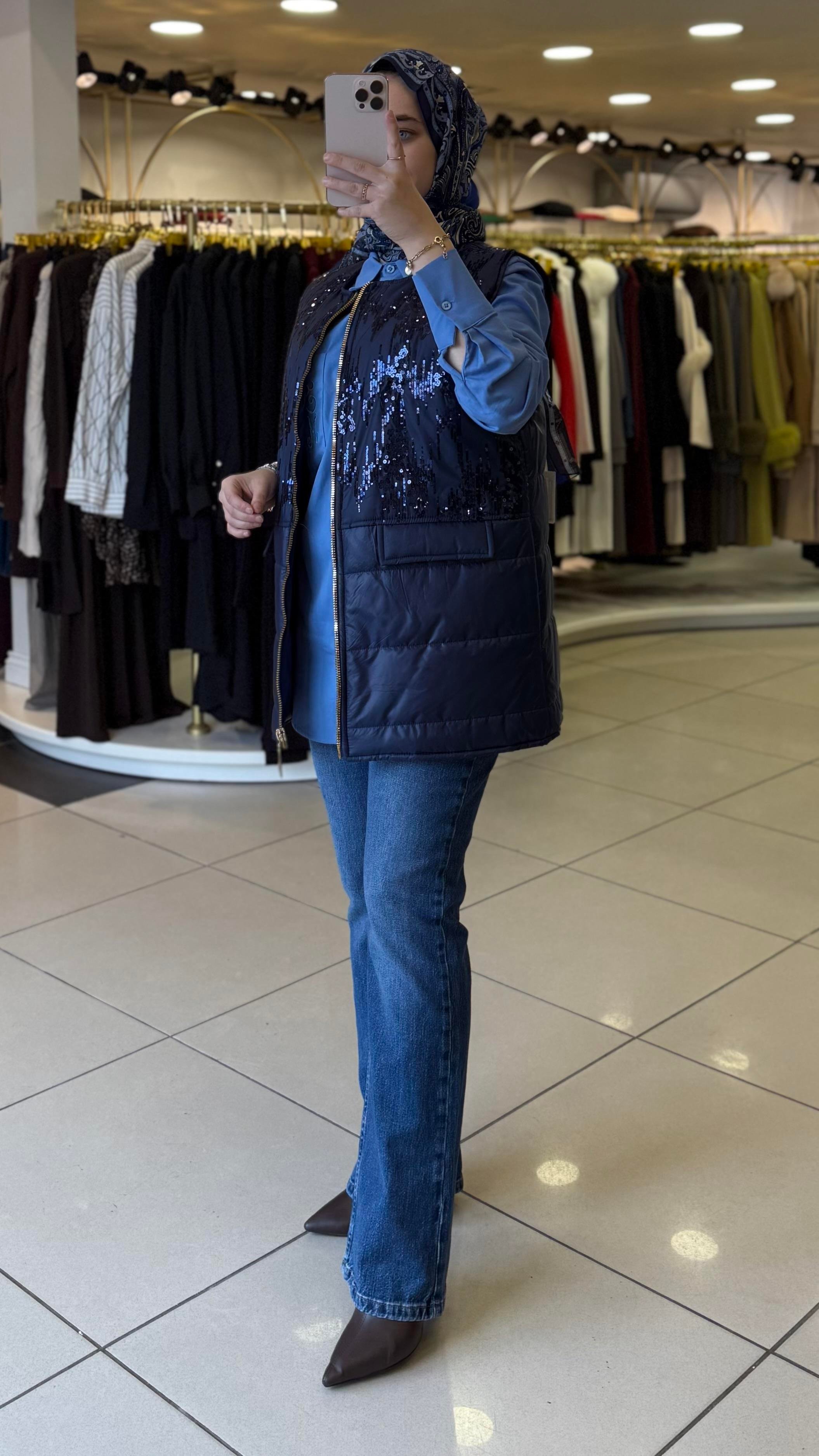 MİSSEMRAMİSS YELEK LACİVERT