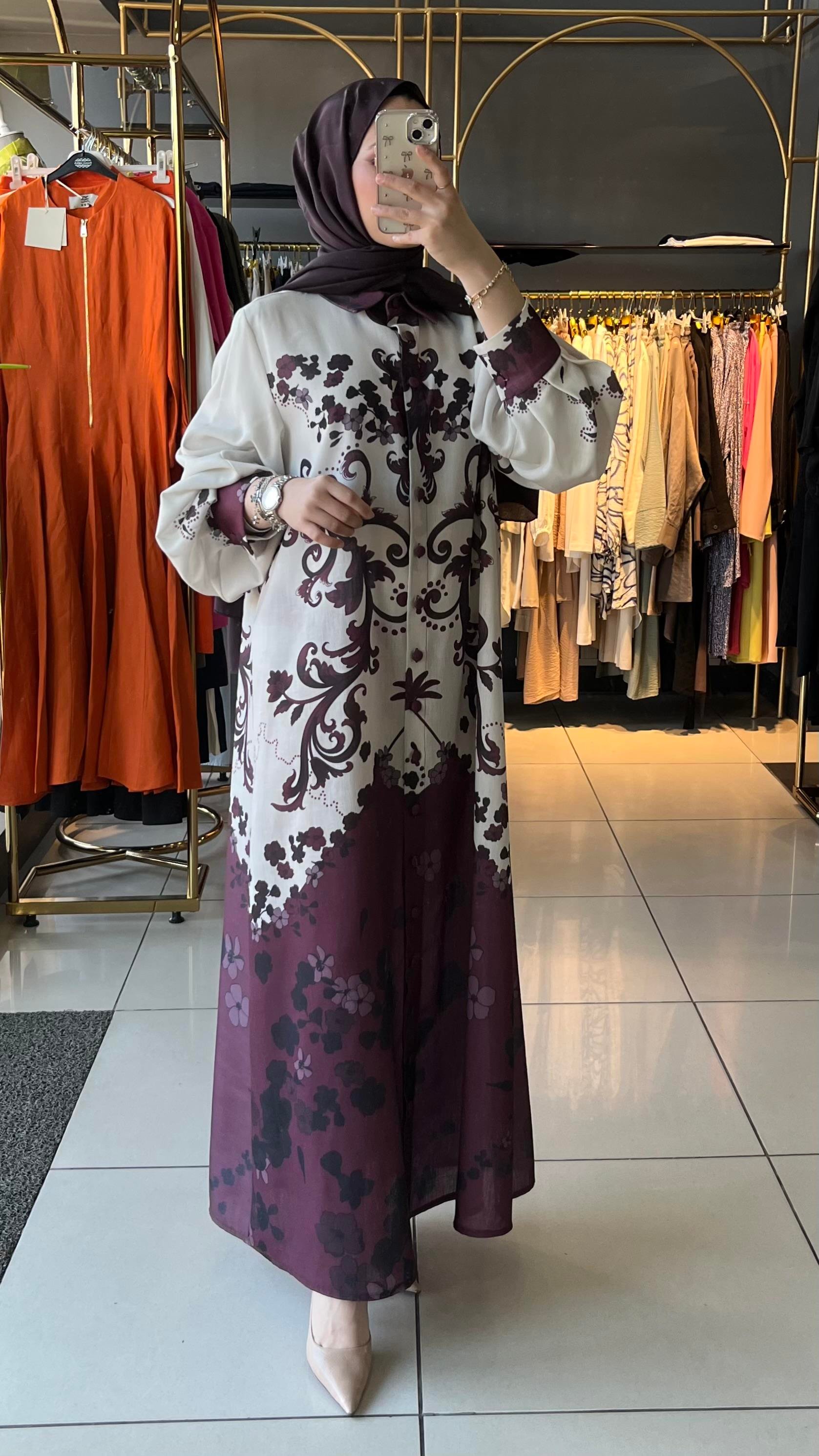 NOİ ELBİSE BORDO