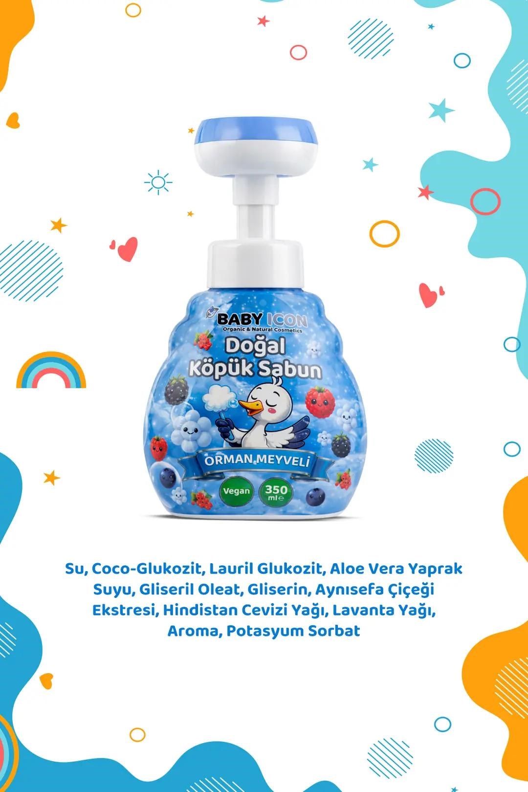 BABY İCON Doğal Köpük Sabun 350ml Orman Mevyeli