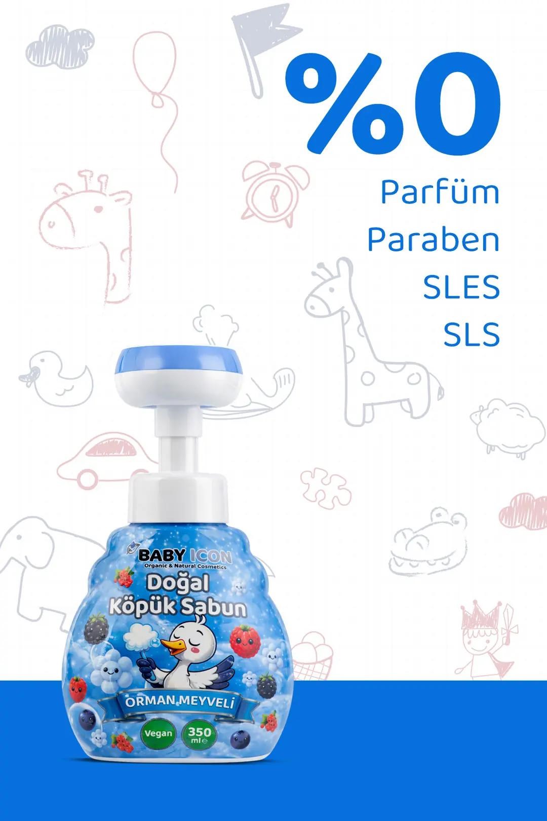 BABY İCON Doğal Köpük Sabun 350ml Orman Mevyeli