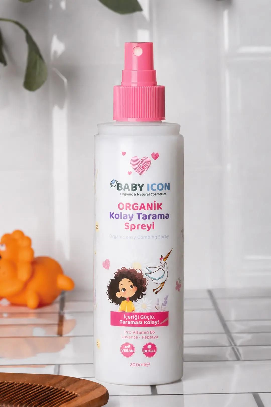 Baby Icon Organik Vegan Kolay Tarama Spreyi 200 ml