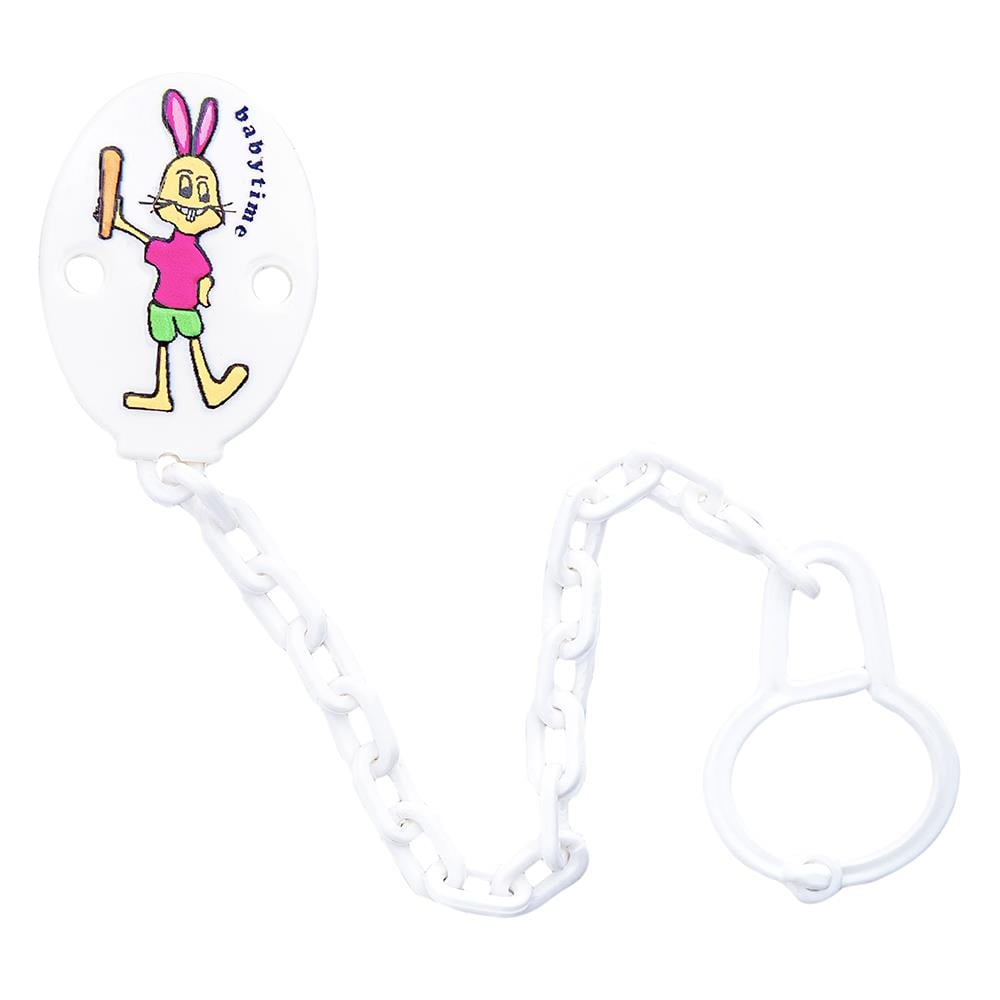 Baby Time Tavşan Desenli Emzik Askısı