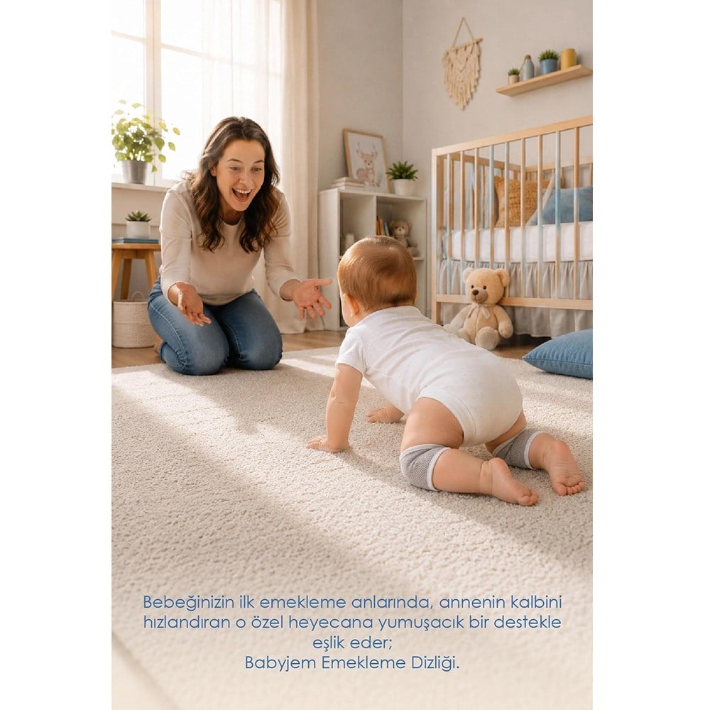 Babyjem Bebek Cırtlı Emekleme Dizliği