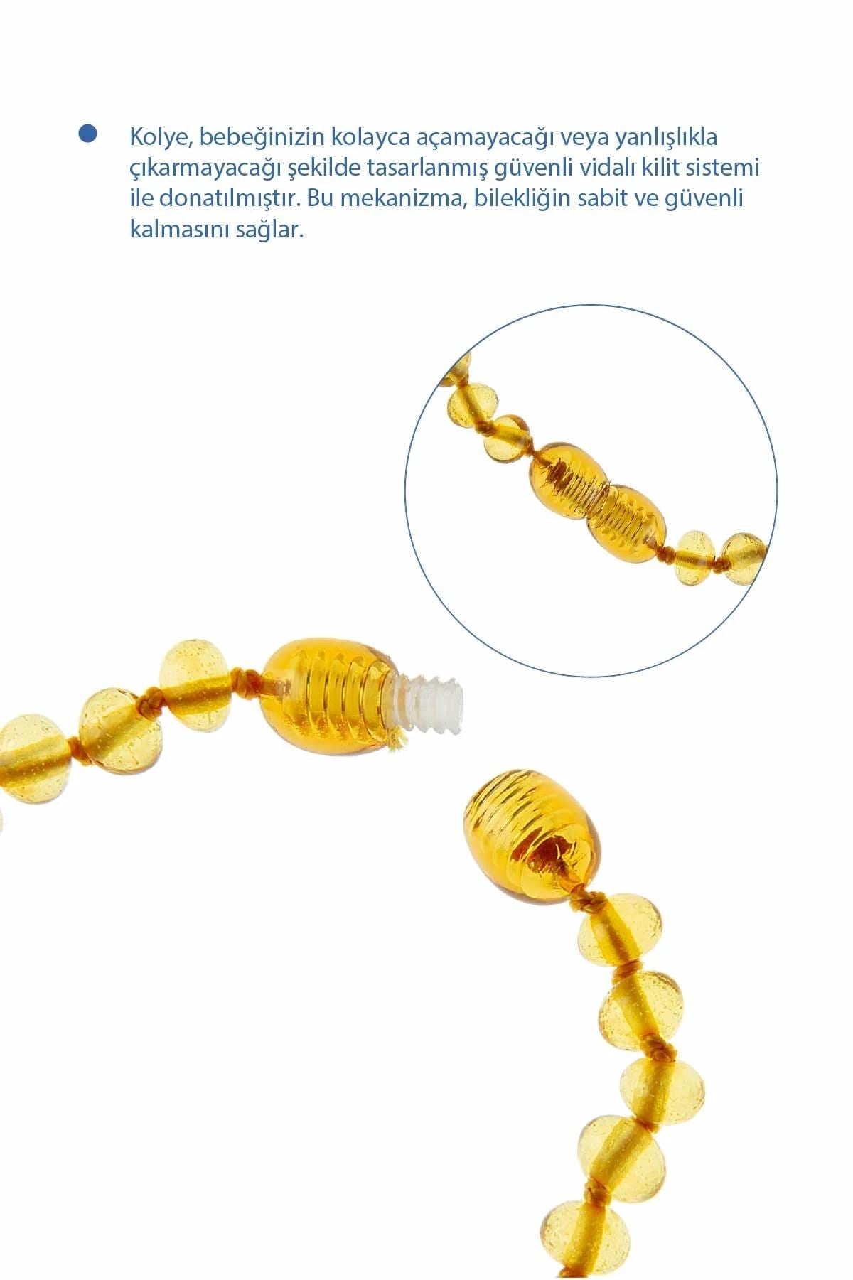 Babyjem Bebek Kolyesi Kehribar Multicolor