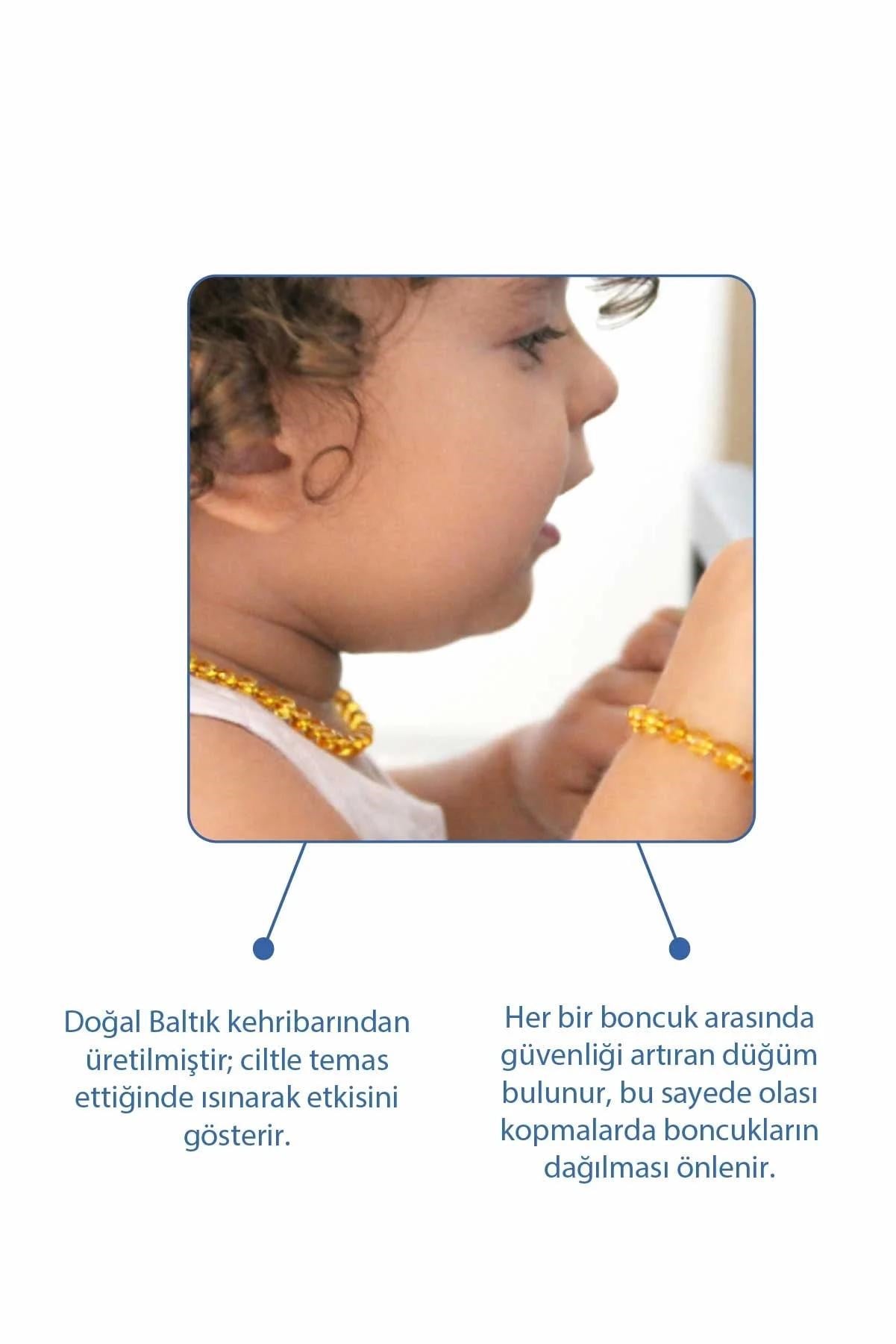 Babyjem Bebek Kolyesi Kehribar Multicolor