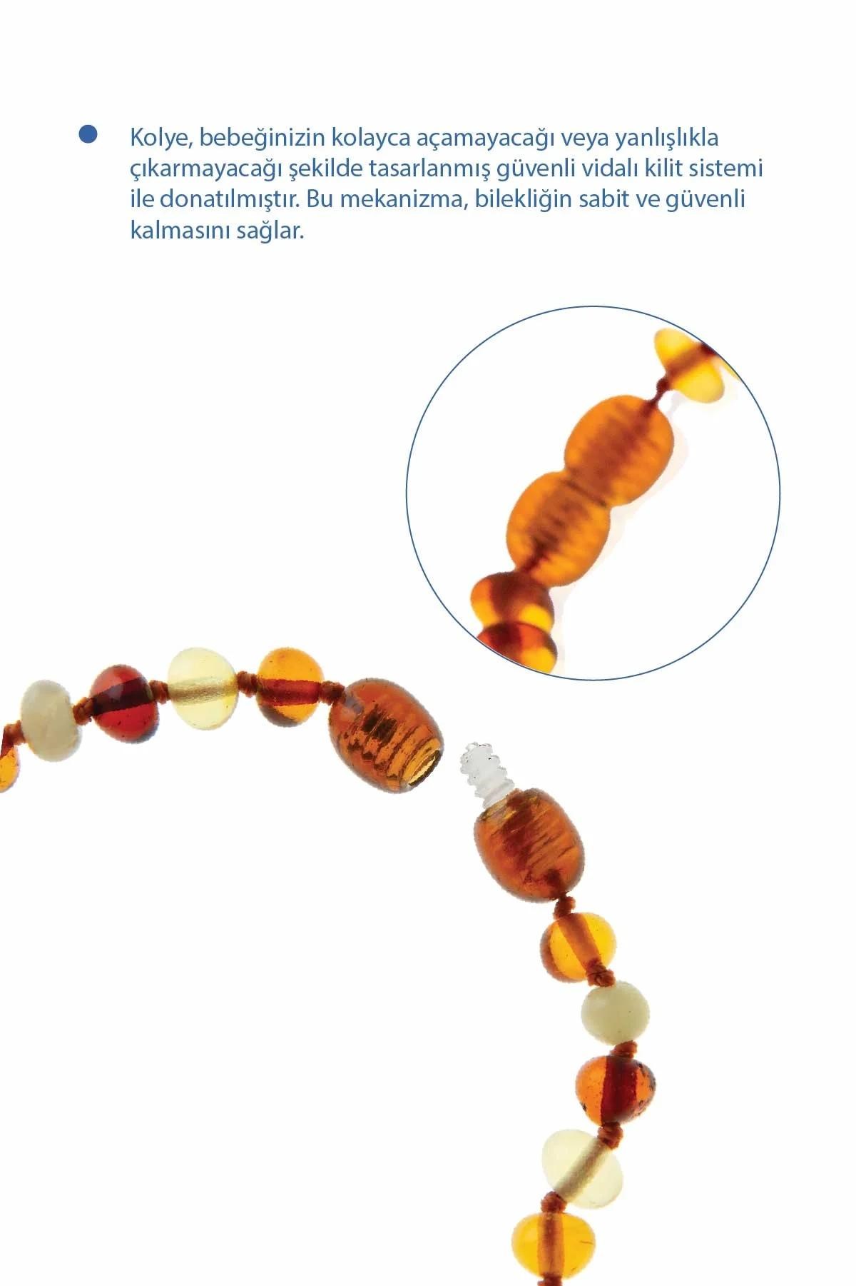 Babyjem Bebek Kolyesi Kehribar Multicolor