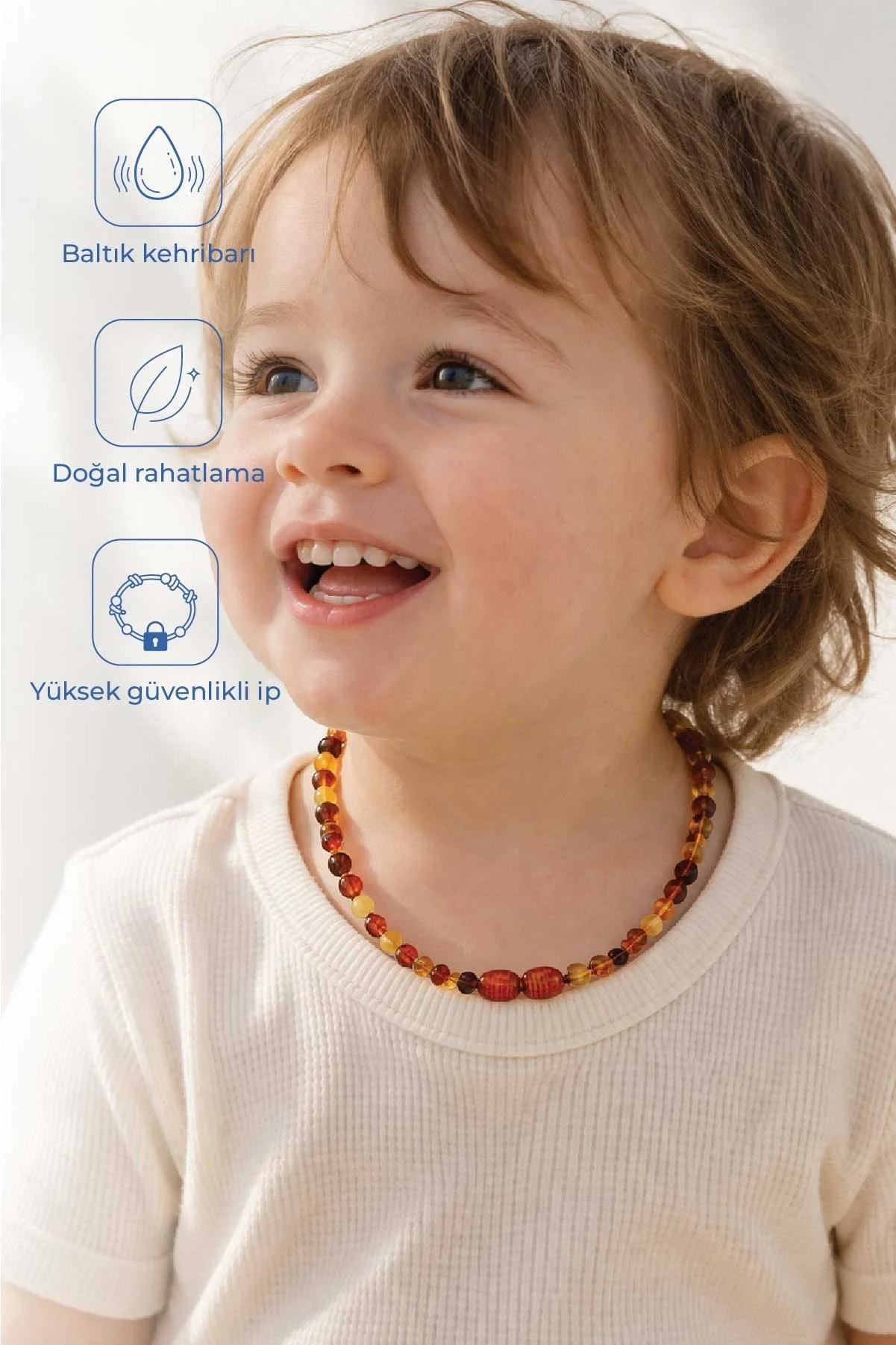 Babyjem Bebek Kolyesi Kehribar Multicolor