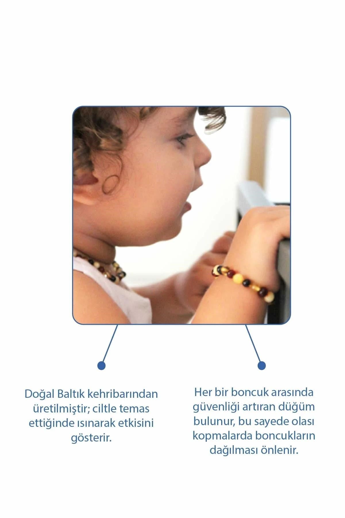 Babyjem Bebek Kolyesi Kehribar Multicolor