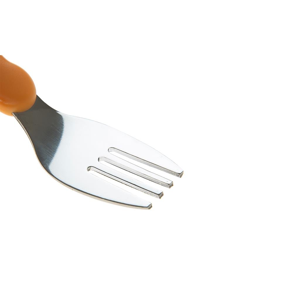 Babyjem Çatal Kaşık Seti Paslanmaz ( Turuncu )