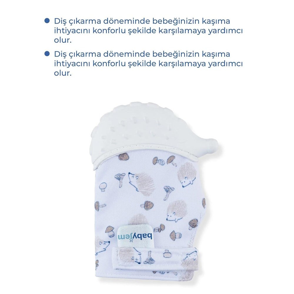 BABYJEM Diş Kaşıyıcı Eldiven Kirpi