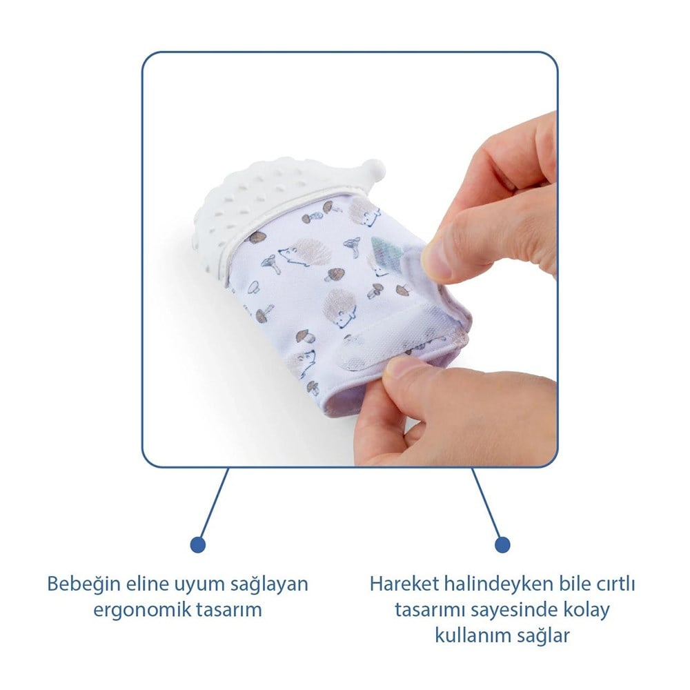 BABYJEM Diş Kaşıyıcı Eldiven Kirpi