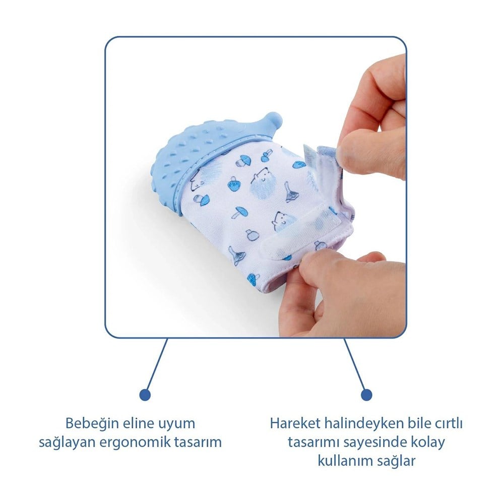 BABYJEM Diş Kaşıyıcı Eldiven Kirpi