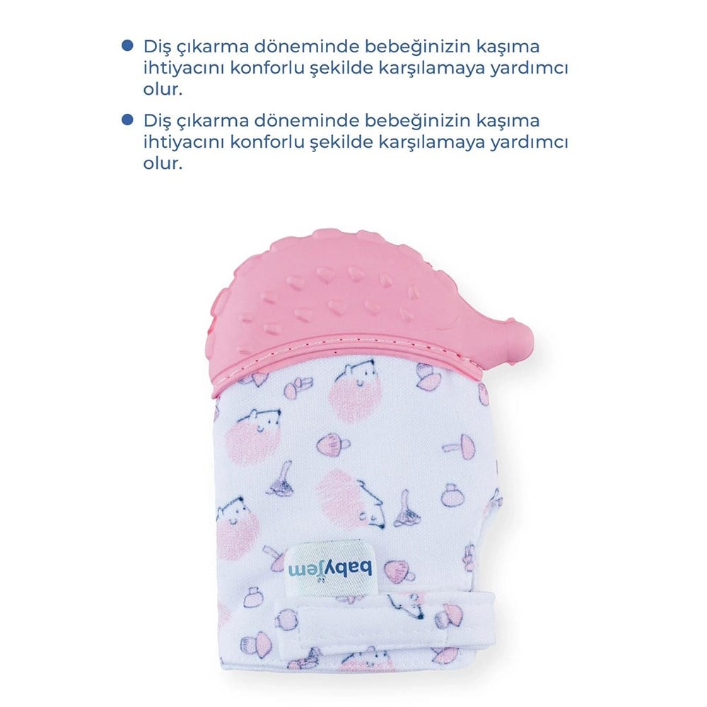 BABYJEM Diş Kaşıyıcı Eldiven Kirpi