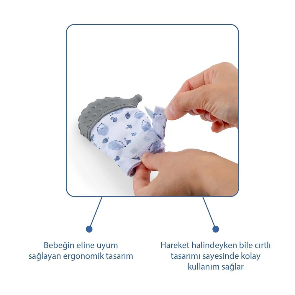 BABYJEM Diş Kaşıyıcı Eldiven Kirpi
