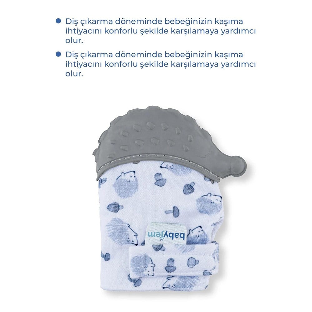 BABYJEM Diş Kaşıyıcı Eldiven Kirpi
