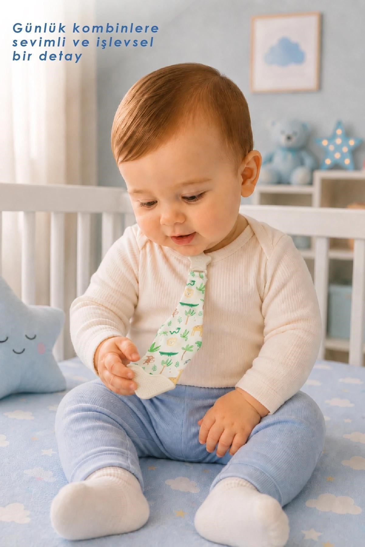 BABYJEM Fular&Kravat Diş Kaşıyıcı 3 Ay +