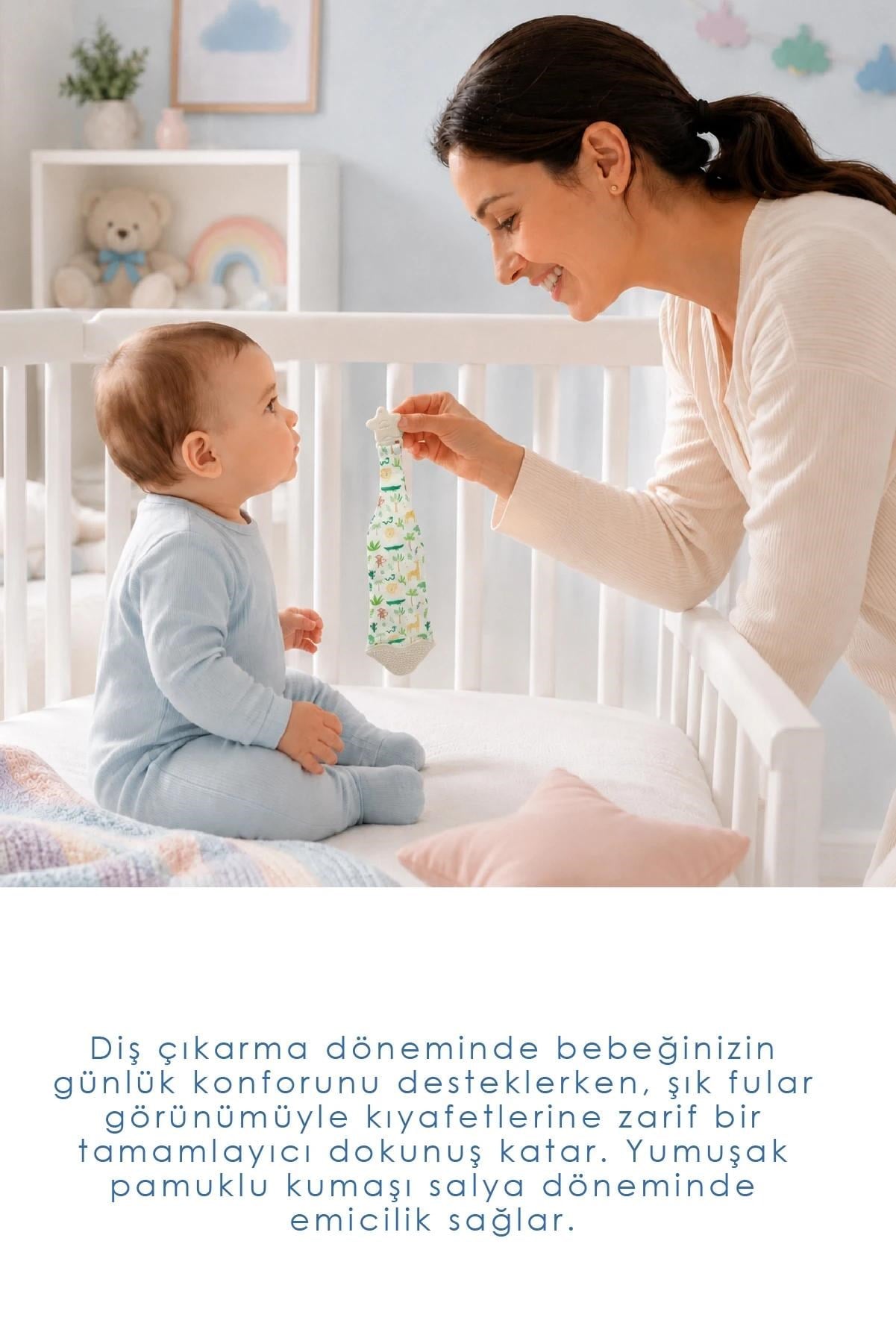 BABYJEM Fular&Kravat Diş Kaşıyıcı 3 Ay +