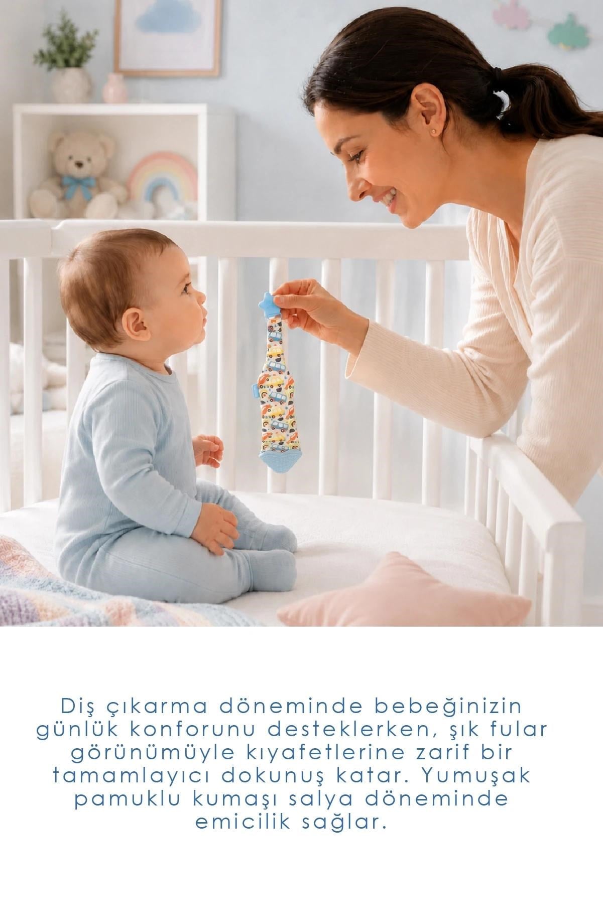 BABYJEM Fular&Kravat Diş Kaşıyıcı 3 Ay +
