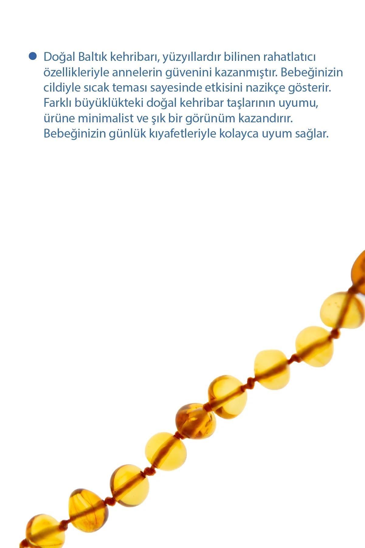 Babyjem Kehribar Gökkuşağı Bebek Bilekliği