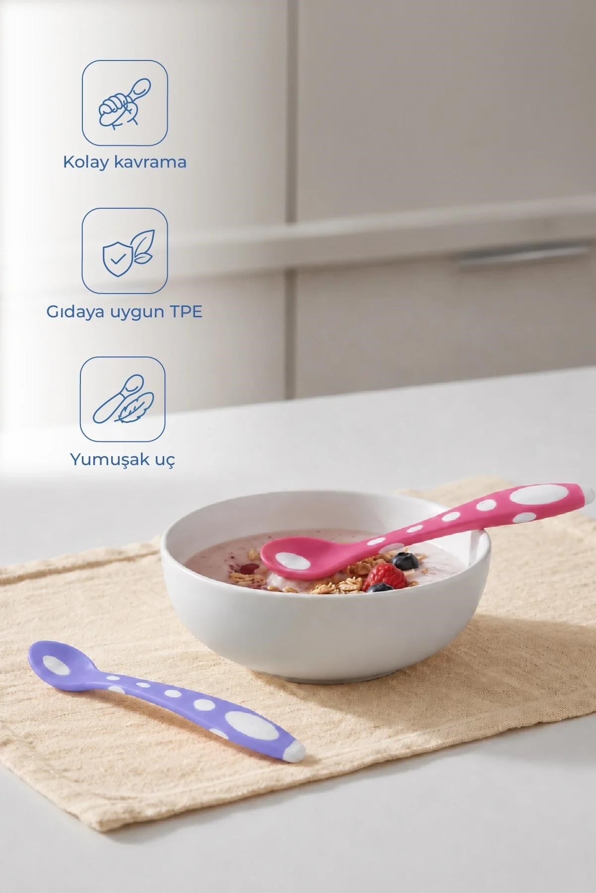 Babyjem Mama Kaşığı 2 Li Silikon