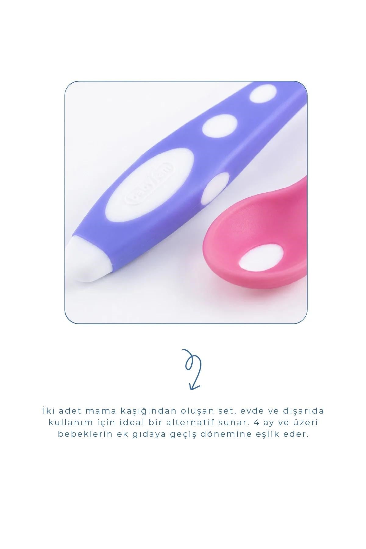 Babyjem Mama Kaşığı 2 Li Silikon