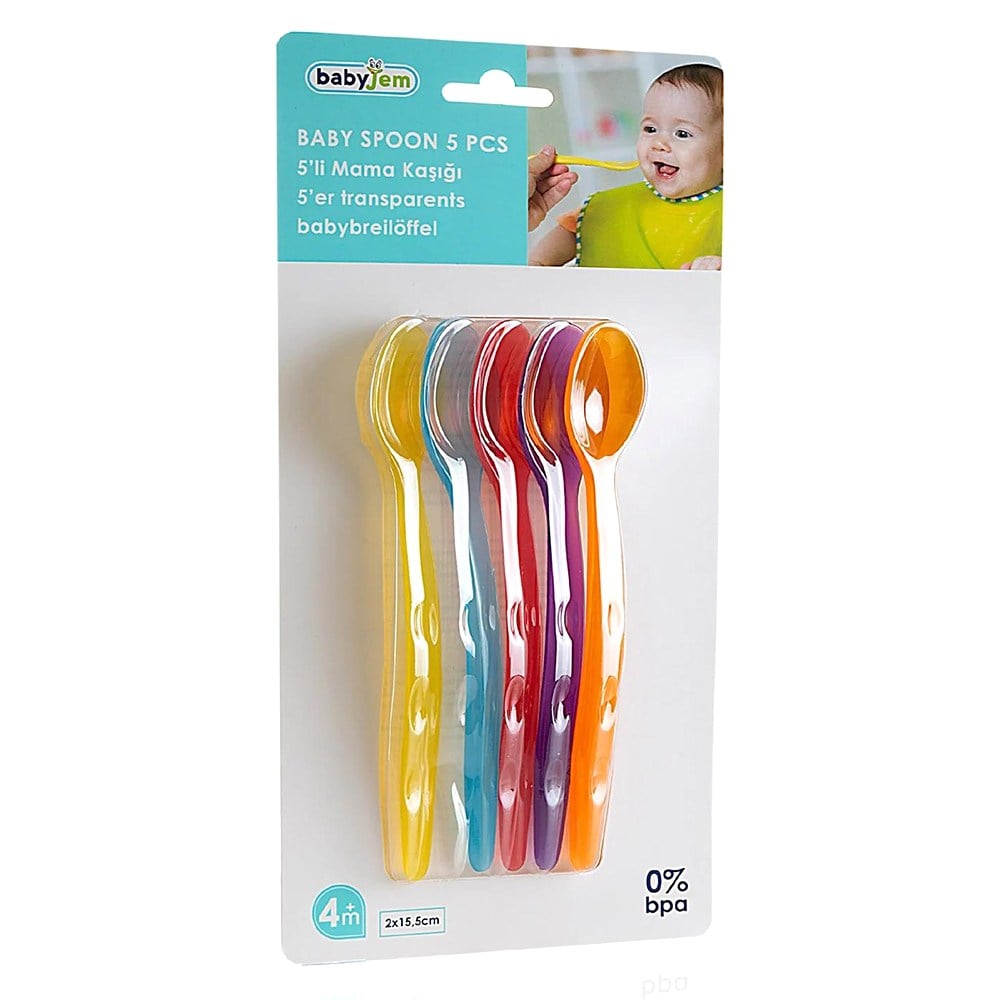 Babyjem Mama Kaşığı 5 Li Şeffaf