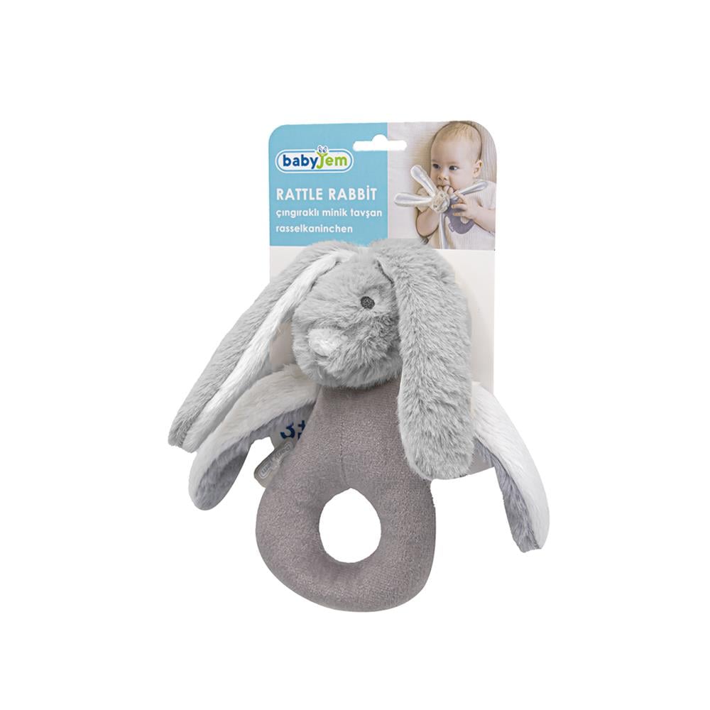 BABYJEM Oyuncak Çıngıraklı Mini Tavşan (3+)