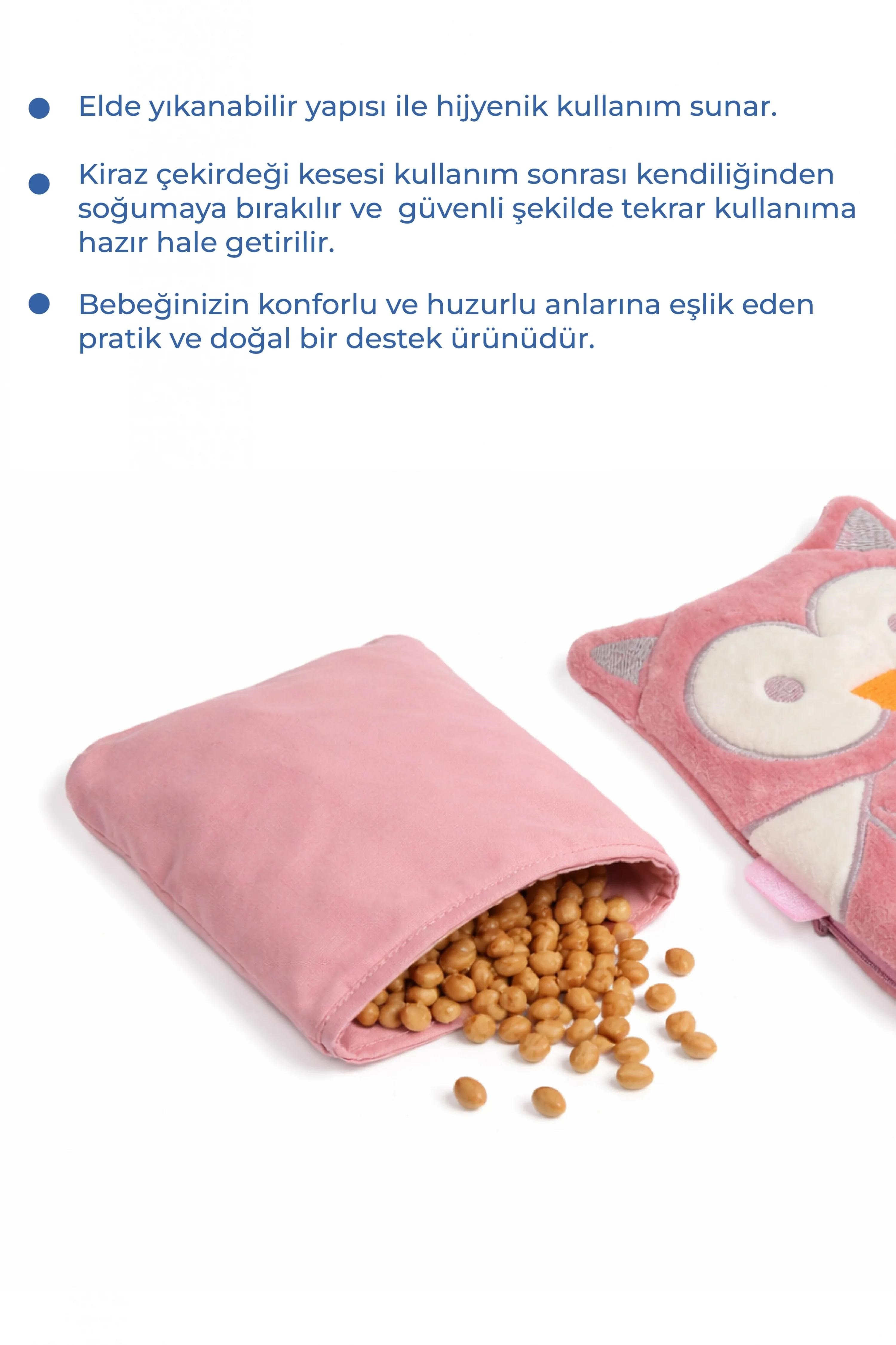 Babyjem Yastık. Kiraz Çekirdekli Kadife Baykuş