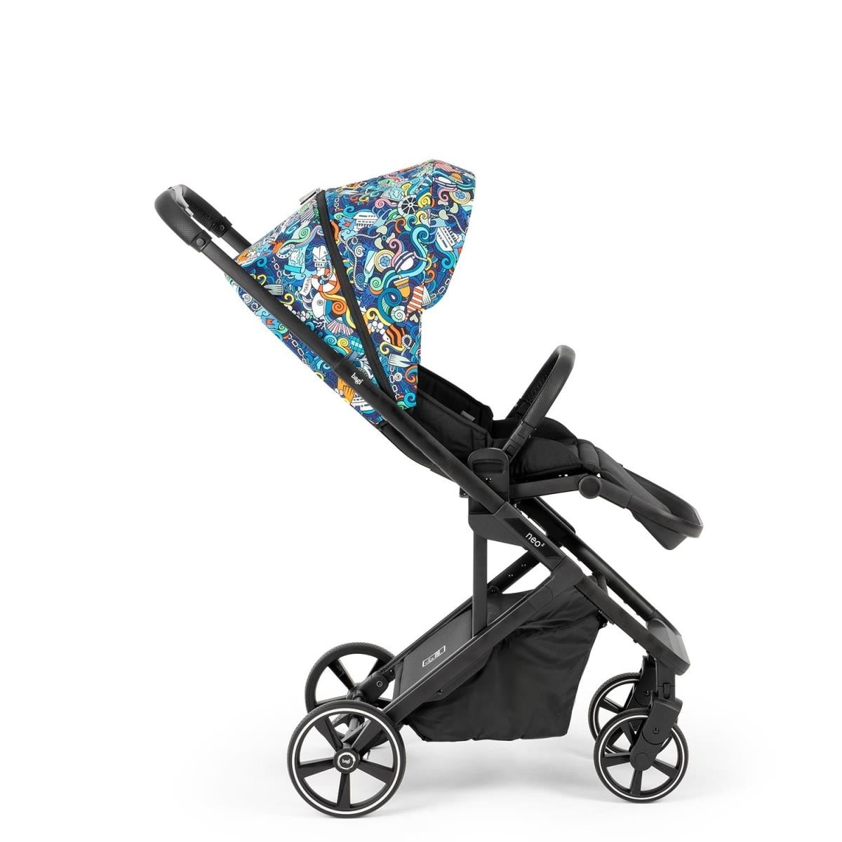 Bagi Neo 2 Bebek Arabası Multicolor - Bagi Capsule i-Size Oto Koltuğu Gri Travel Set