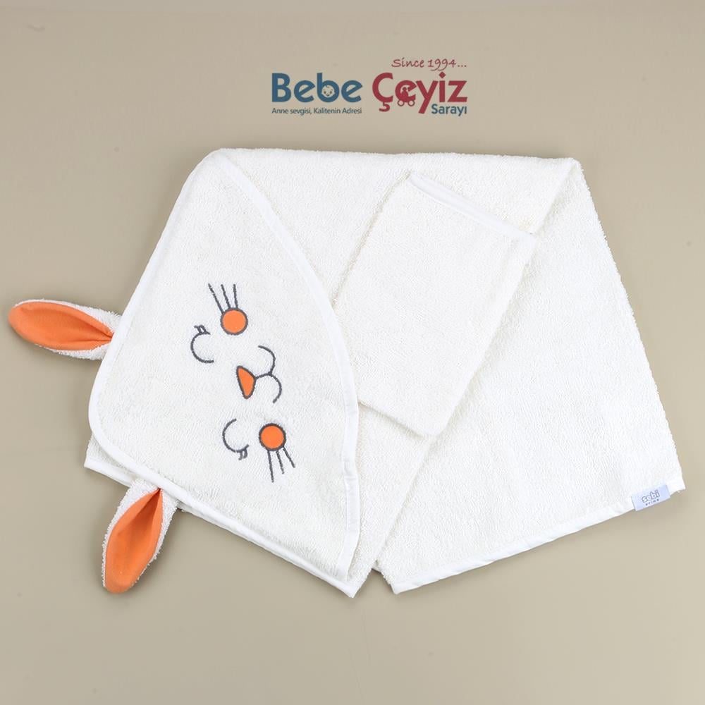 Banyo Havlusu...Tavşan ( Turuncu )