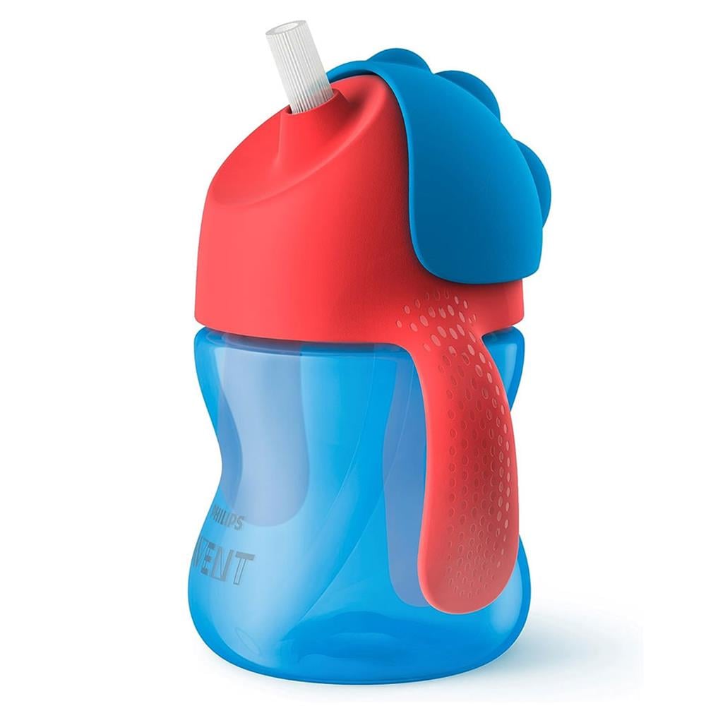 Bardak... Desenli Pipetli Bardak 200 ml Erkek