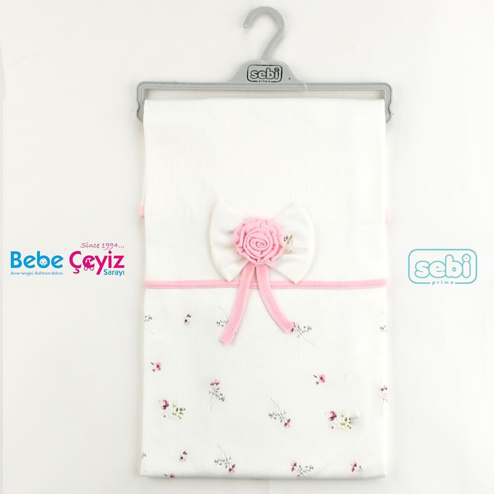 Battaniye... Çiçekli Fiyonklu Penye
