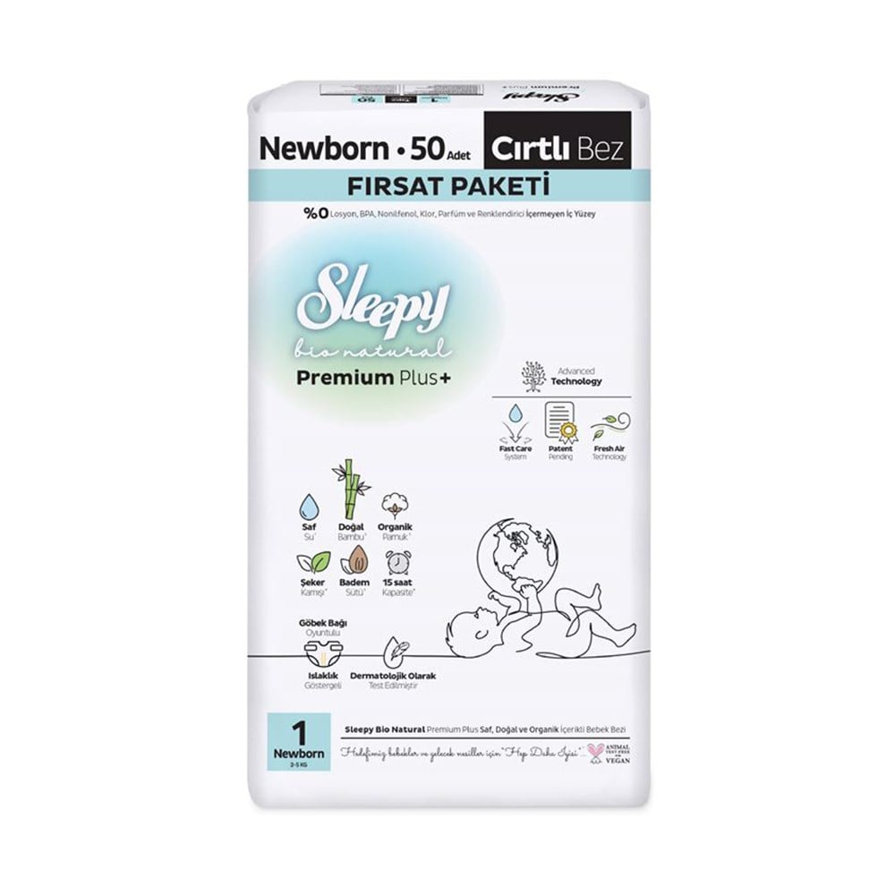 Bebek Bezi...1 No Bio Natural Fırsat 50Li