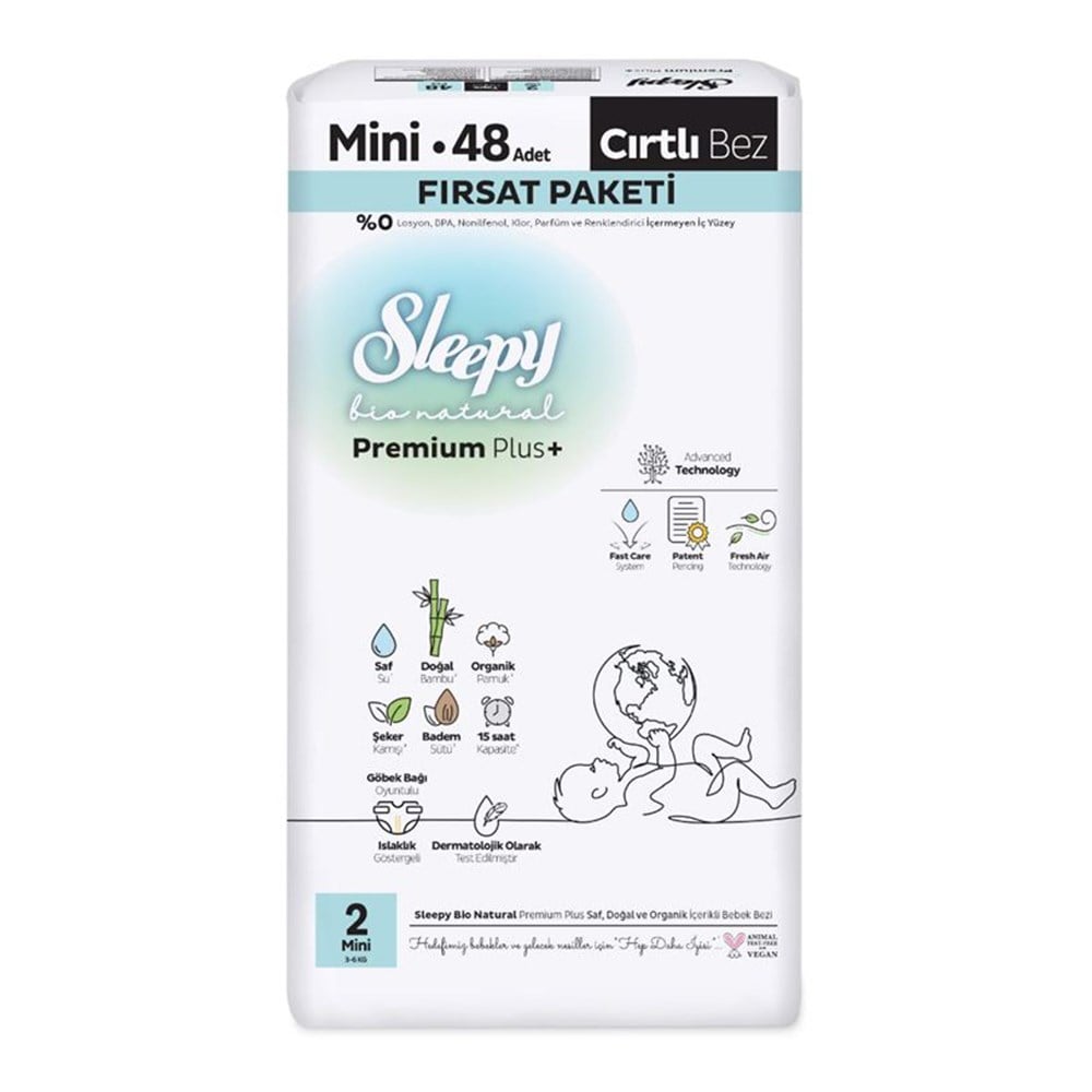 Bebek Bezi...2 No Bio Natural Fırsat Mini 48Li