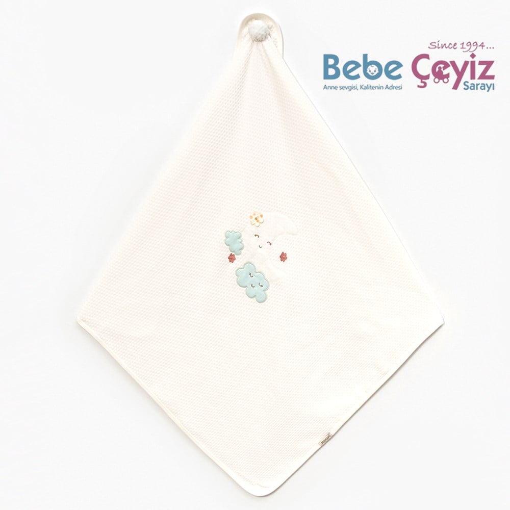 BEBİTOF Aybalam Kapitone Battaniye ( Mint )