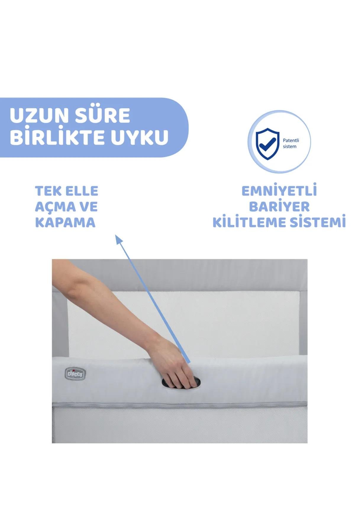 Beşik...Next2me Forever Cosleeping Cot Ash Grey