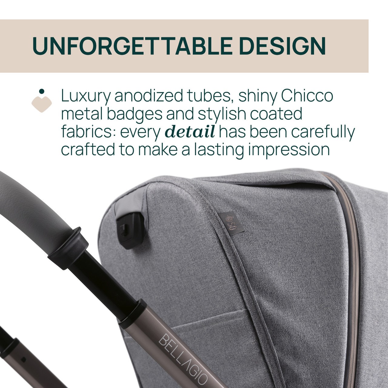 CHİCCO Bellagıo Bebek Arabası 2.0 Lunar Rock