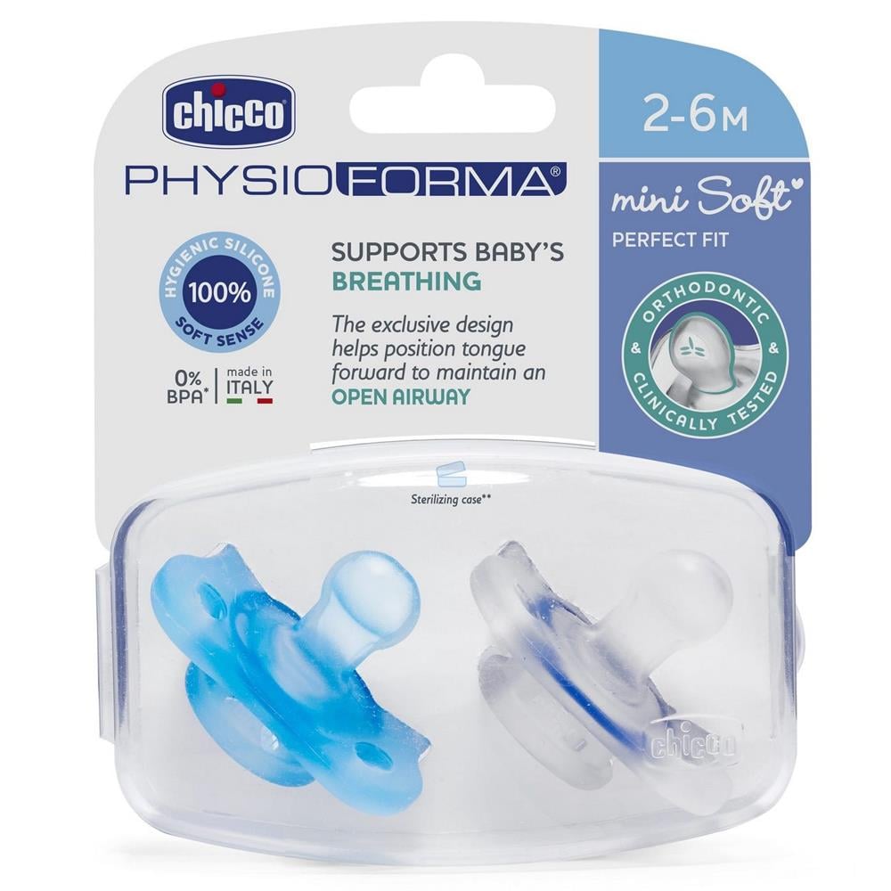 Chicco Emzik Physıoforma Mini Soft Erkek 2-6 Ay İkili