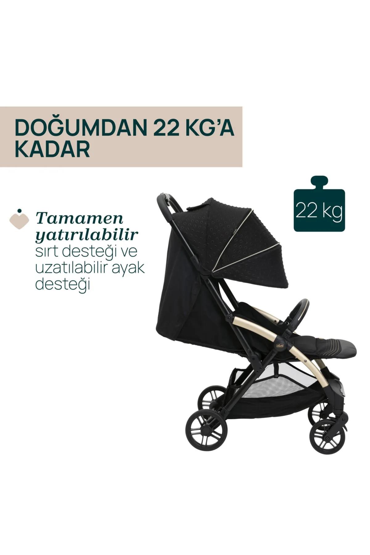 Chicco Goody Xplus Bebek Arabası Black Relux