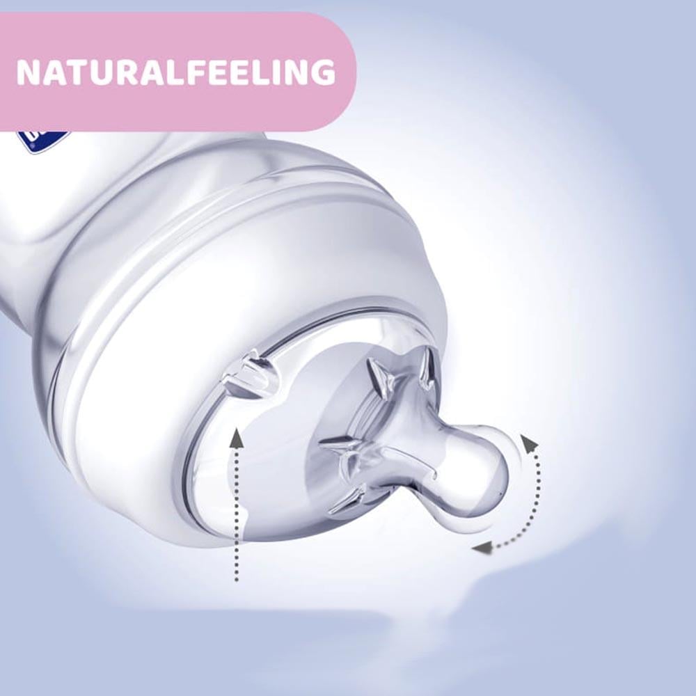 Chicco Natural Feeling Silikon Emzikli Pp Biberon Desenli 150 Ml 0+ Ay Yeni