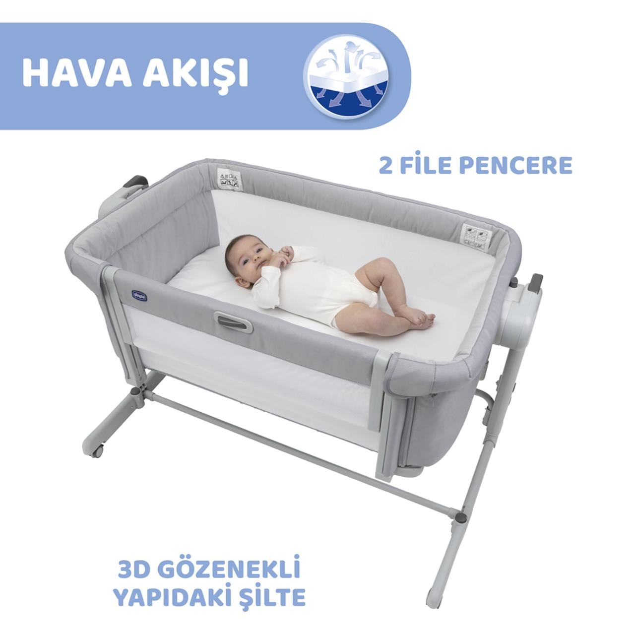 Chicco Next2Me Magic Evo Grey Mıst
